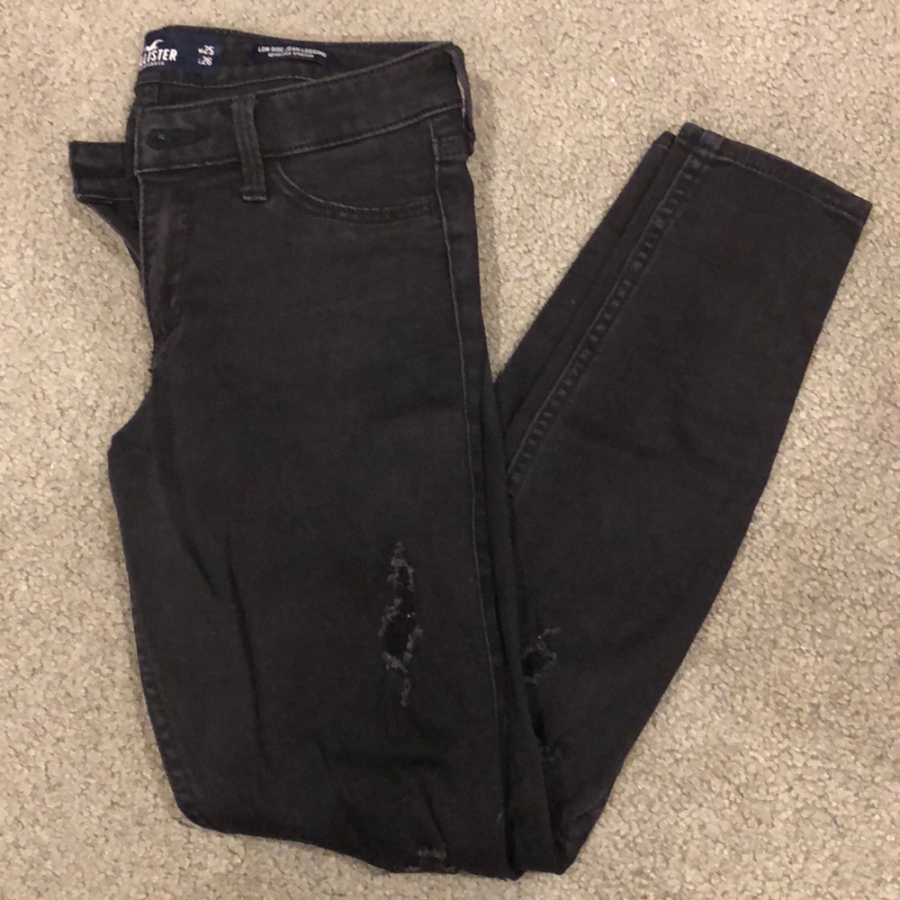 Hollister Black Low-Rise Skinny Jeans
